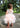 2Bunnies Flower Girl Dress Peony Lace Back A-Line Sleeveless (BEADED) Tiered Tulle Short (Pink) - 2BUNNIES