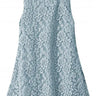 Boho Lace Girl Dress in Dusty Blue - 2BUNNIES