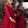 2Bunnies Boho Lace Flower Girl Dress (Wine Red) - 2BUNNIES