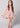 2Bunnies Girl Lace Dress Sunflower Pom Pom Trim (Dusty Pink) - 2BUNNIES