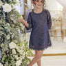 2Bunnies Boho Lace Flower Girl Dress (Dark Gray) - 2BUNNIES