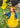 Sunflower Lace Pom Pom Trim Girl Dress in Mustard