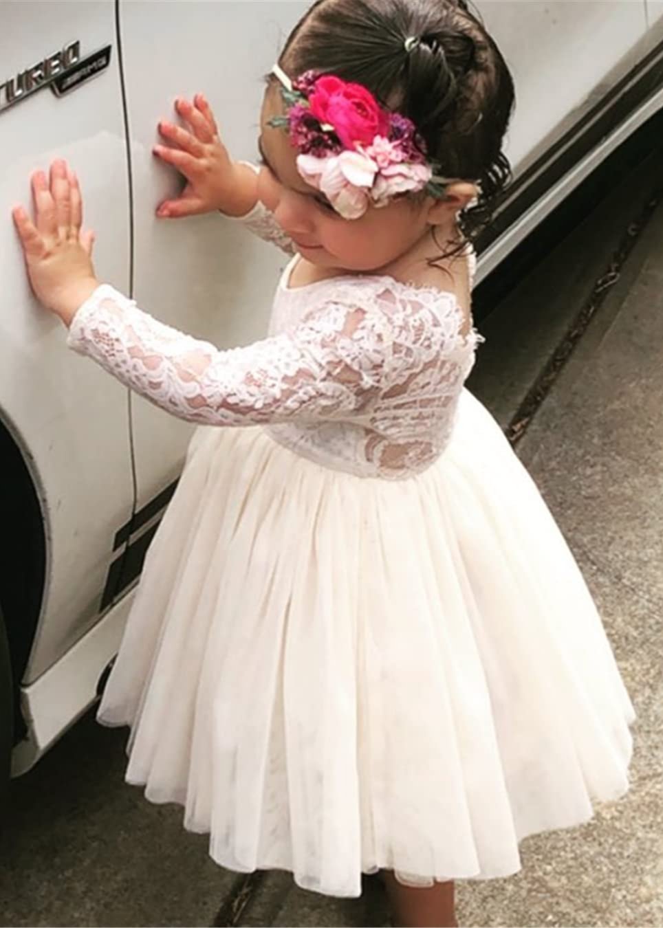 paisley lace flower girl dress product info and reviews Paisley Lace Flower Girl Dress in Sage 3T / Sage