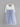 2Bunnies Flower Girl Dress Peony Lace Back A-Line Long Sleeve Straight Tulle Maxi (Bluish Gray) - 2BUNNIES
