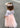 Scalloped Lace 2 Piece Girl Dress Set in Pink