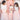 2Bunnies Flower Girl Dress 2 Piece Set Scallop Lace Long Sleeve Straight Tutu Maxi (Pink) - 2BUNNIES