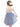 Rose Lace Straight Tulle Girl Dress in Bluish Gray - 2BUNNIES