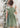 2Bunnies Girl Lace Dress Sunflower Pom Pom Trim (Sage) - 2BUNNIES