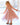2Bunnies Flower Girl Dress Paisley Lace Back A-Line Short Sleeve Straight Tulle Maxi (Dusty Pink) - 2BUNNIES