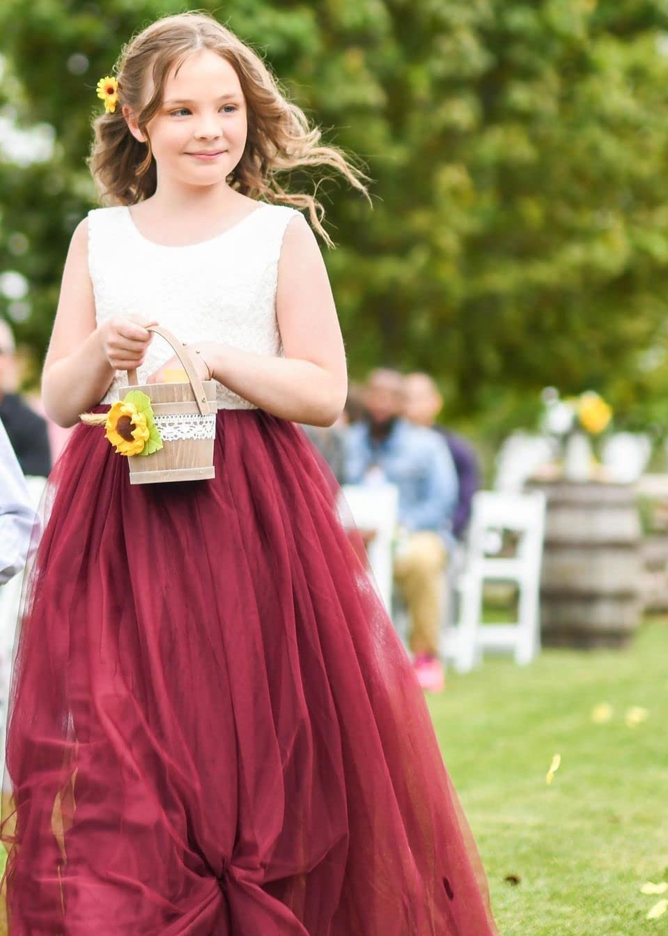 maroon bridesmaid dresses with sunflowers Flower Burgundy And Gold Wedding Bridesmaid Dresses Red Wedding Party Bridesmaid Bouquets For Burgundy Dresses Burgundy