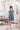 2Bunnies Girl Lace Dress Sunflower Pom Pom Trim (Smoky Blue) - 2BUNNIES