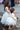 2Bunnies Flower Girl Dress Rose Lace Back A-Line Short Sleeve Tiered Tulle Knee (White) - 2BUNNIES